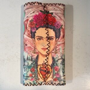 Colorful Frida Kahlo Art Clutch